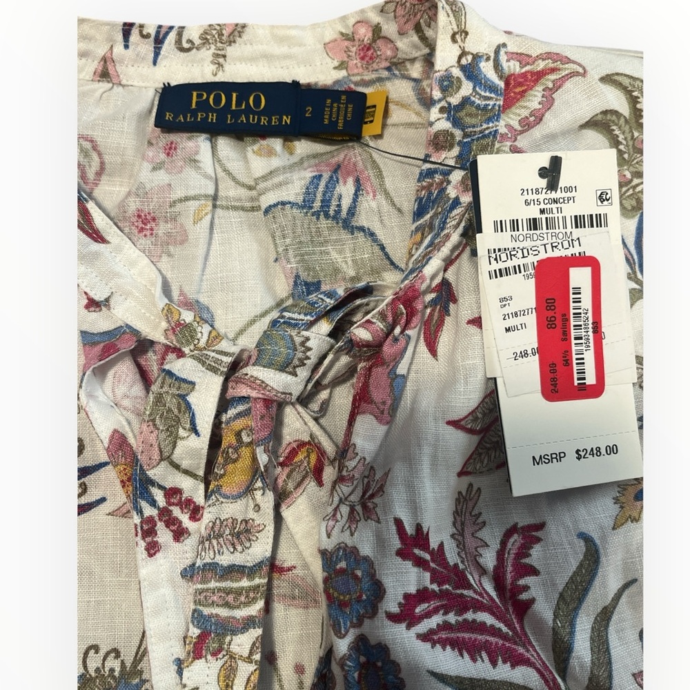 Polo Ralph Lauren Short Sleeve Blouse - Picture 4 of 5